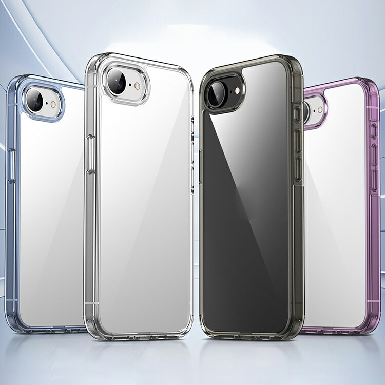 iPhone16e クリアケース カバー シンプル クリア 透明 耐衝撃 衝撃吸収