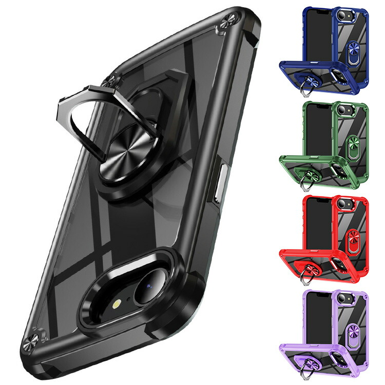 iPhone17e / iPhone16e �N���A�P�[�X  �ϏՌ� �J�o�[ �N���A ���� ��̌^�����O�t�� TPU + �v���X�`�b�N �ϏՌ��P�[�X Apple �A�b�v�� �A�C�t�H�� 17e / 16e