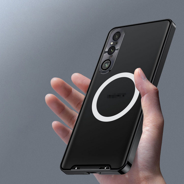 Sony Xperia 1 V バンパー 10 ケース Qi充電 ワイヤレス充電 対応