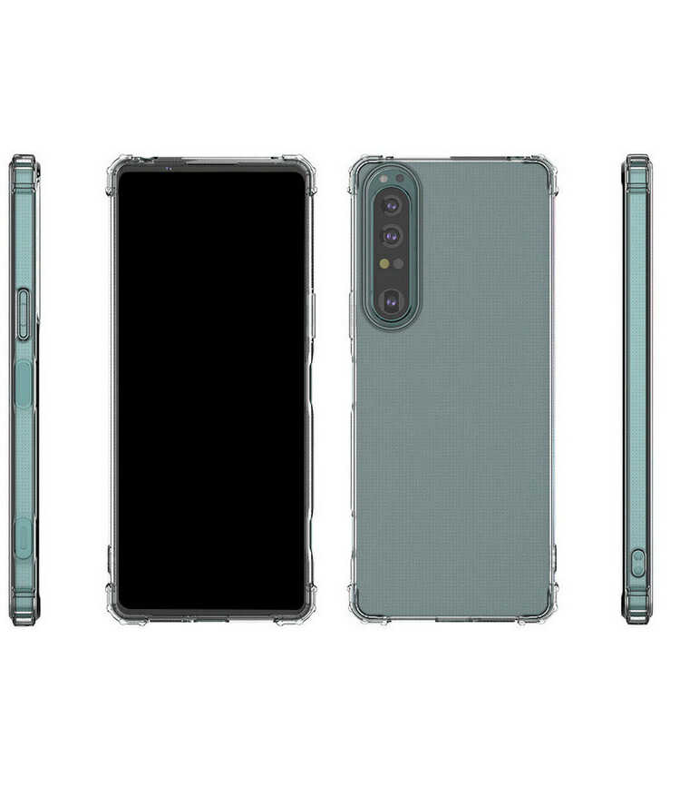 Sony Xperia 1 V クリアケース/カバー スリム シンプル ストラップホール付き 耐衝撃 TPU ソフトケース ソニー エクスぺリア1 V 透明カバー/ケース｜keitaicase｜08