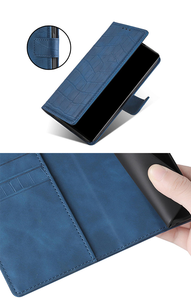 Sony Xperia 1 V ケース Xperia 10 V カバー 手帳型 クロコダイル調 スタンド機能 カード収納 紐 ストラップホール付き PUレザー ソニー エクスぺリア1/10｜keitaicase｜06