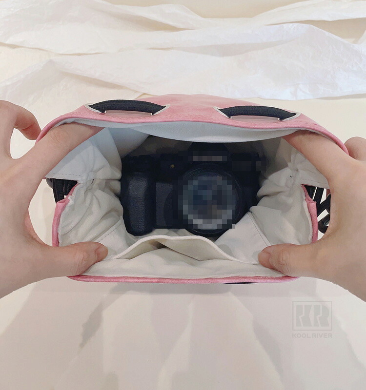 Nikon ZR カバー カメラケース 巾着 ショルダー紐 手提げ ショルダー