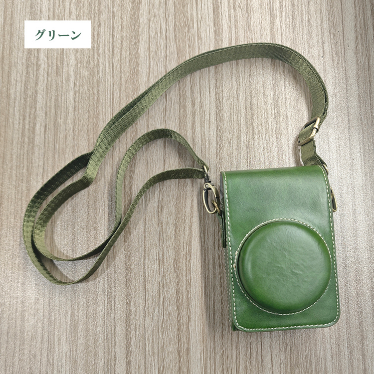 VLOGCAM ZV-1 II カメラケース ZV-1F PUレザー ショルダーストラップ