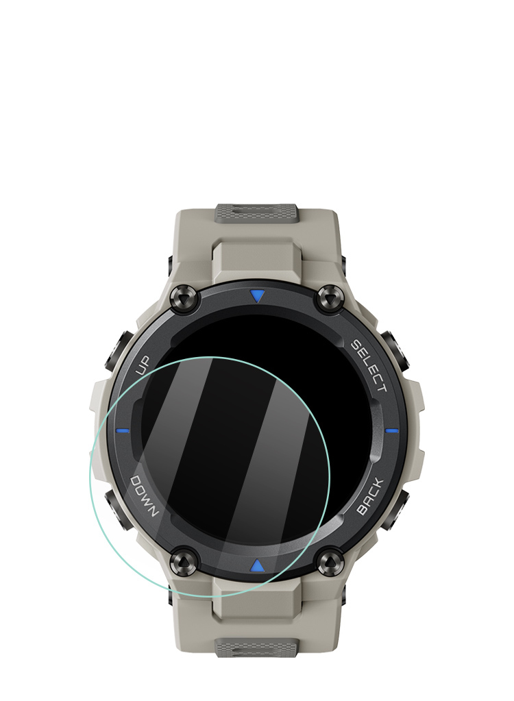 3枚セット Amazfit T-Rex Pro 保護フィルム強化ガラス液晶保護フィルム