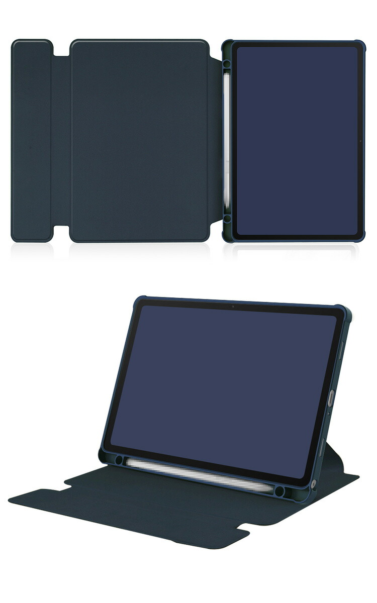 Galaxy Tab S6 lite ケース 10.4インチ 手帳型 カバー 2024年モデル 背面透明 PUレザー スタンド機能 ペン収納 回転ケース ペン360度回転 角 保護｜keitaicase｜03