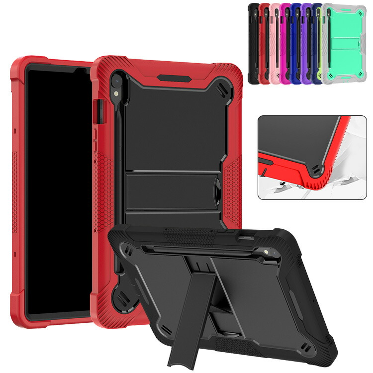 Samsung Galaxy Tab S9 �P�[�X 11�C���` �ϏՌ� �J�o�[ TPU +�v���X�`�b�N �X�^���h�@�\ �y�����[ �p �ی� �R�[�i�[�o���p�[ �Ռ��z�� �ی�P�[�X �T���X��