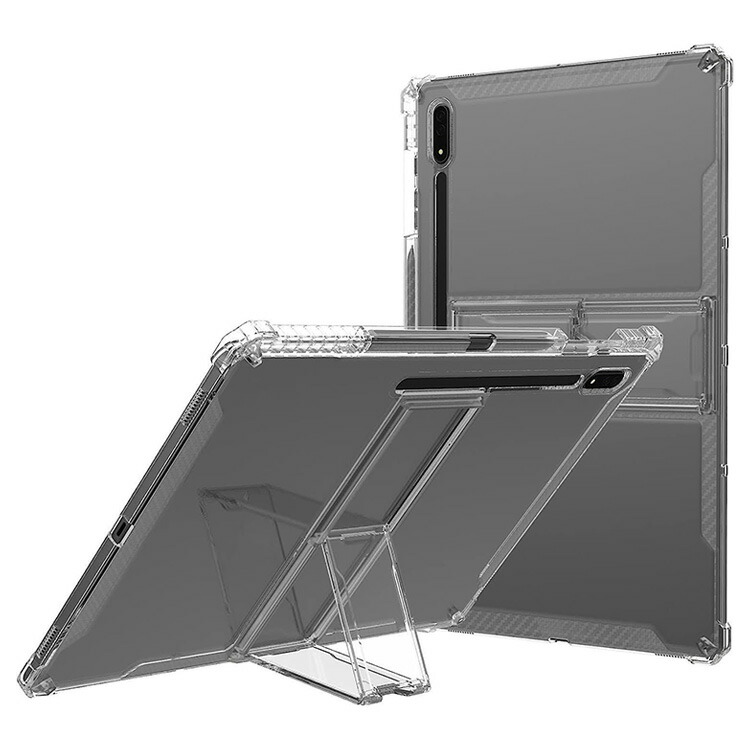 Samsung Galaxy Tab S9 Ultra クリアケース 14.6インチ 耐衝撃 カバー 透明 TPU ソフトカバー スタンド機能 ペン収納 角 保護 コーナーバンパー 衝撃吸収｜keitaicase｜03