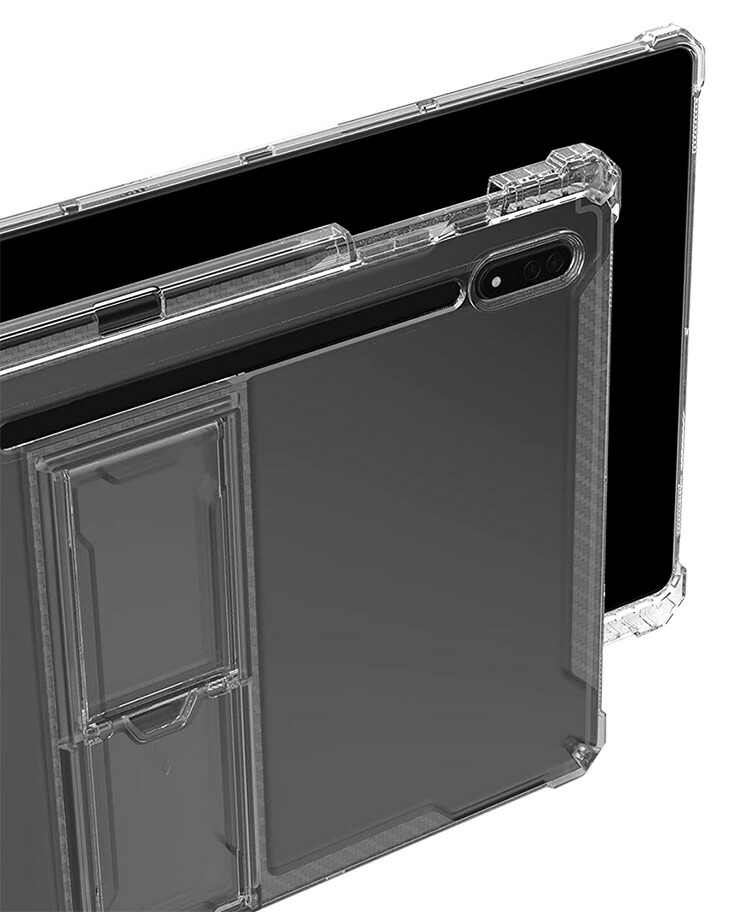 Samsung Galaxy Tab S9 Ultra クリアケース 14.6インチ 耐衝撃 カバー 透明 TPU ソフトカバー スタンド機能 ペン収納 角 保護 コーナーバンパー 衝撃吸収｜keitaicase｜05