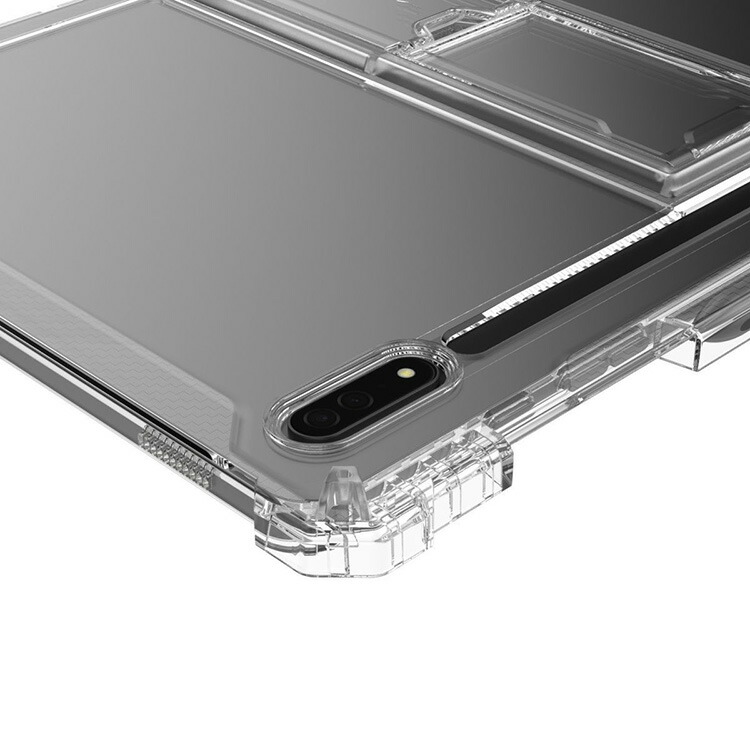 Samsung Galaxy Tab S9 Ultra クリアケース 14.6インチ 耐衝撃 カバー 透明 TPU ソフトカバー スタンド機能 ペン収納 角 保護 コーナーバンパー 衝撃吸収｜keitaicase｜06