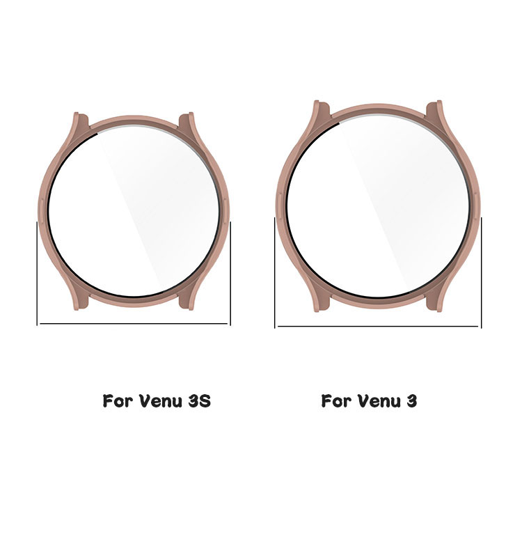 Garmin Venu 3 ケース Venu 3S カバー 強化ガラス（ガラスフィルム）付き 全面保護 液晶保護ケース ガーミン ヴェニュー3/3S 単色/クリア フィルム一体 |  | 05