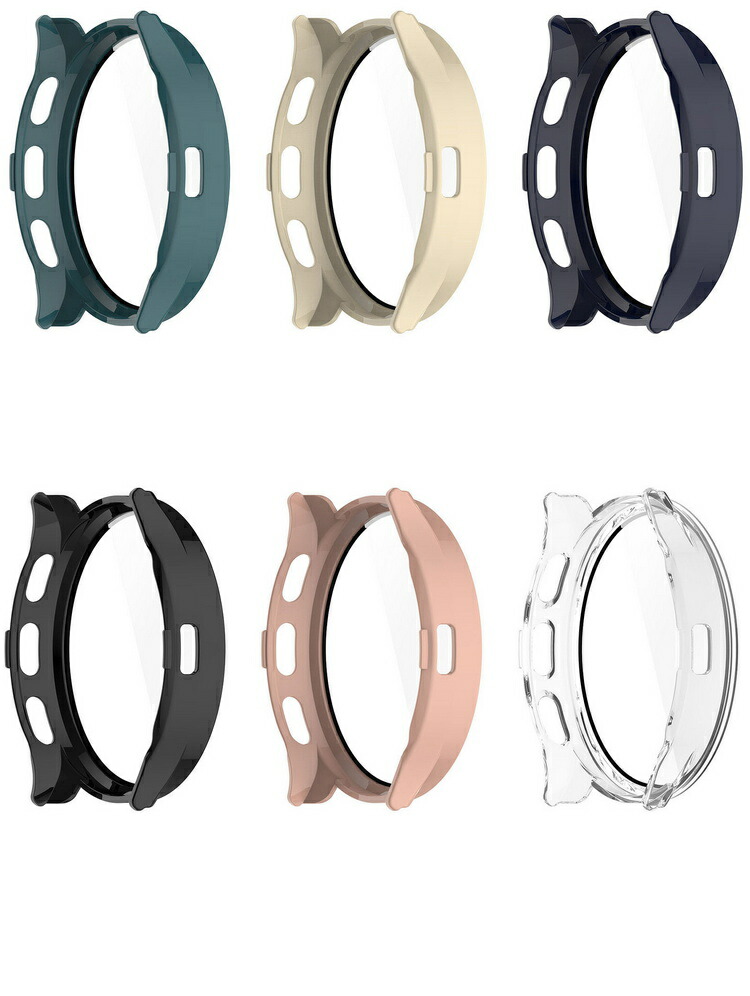 Garmin Venu 3 ケース Venu 3S カバー 強化ガラス（ガラスフィルム）付き 全面保護 液晶保護ケース ガーミン ヴェニュー3/3S 単色/クリア フィルム一体 |  | 06