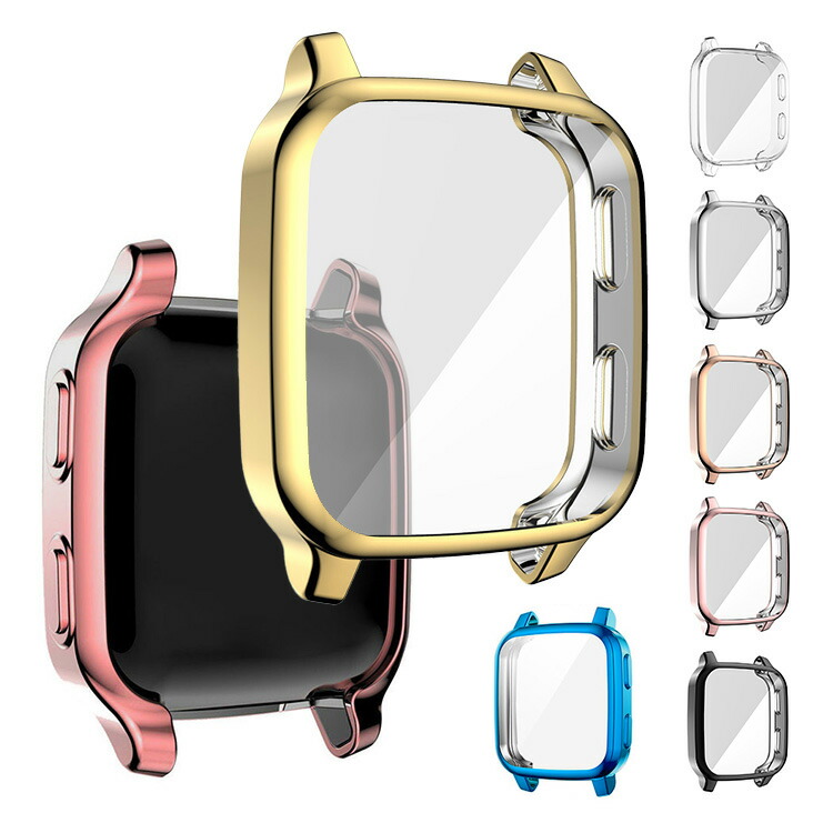 GARMIN Venu Sq/Sq Music/Sq Music emmi �P�[�X/�J�o�[ �ی�P�[�X/�J�o�[ �t���ی� ���h�~ �\�t�g TPU ���b�L �v���e�N�^�[ �ϏՌ� ���^ �y�� �����Y