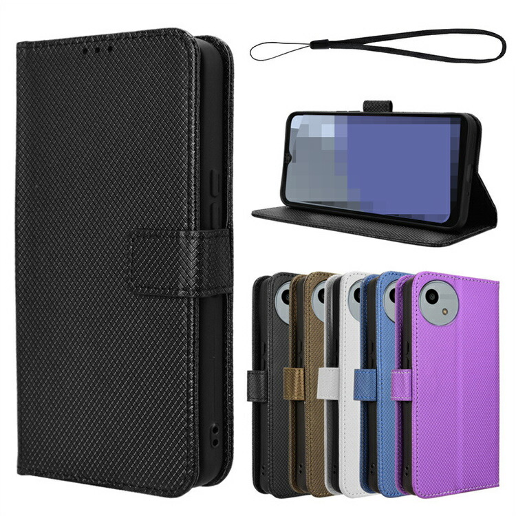 Wish5 �P�[�X �蒠�^ �J�o�[ PU���U�[ �X�g���b�v�t�� �蒠�^PU���U�[�P�[�X �X�^���h�@�\ �J�[�h���[ ���������� SHARP �A�N�I�X �E�B�b�V��5