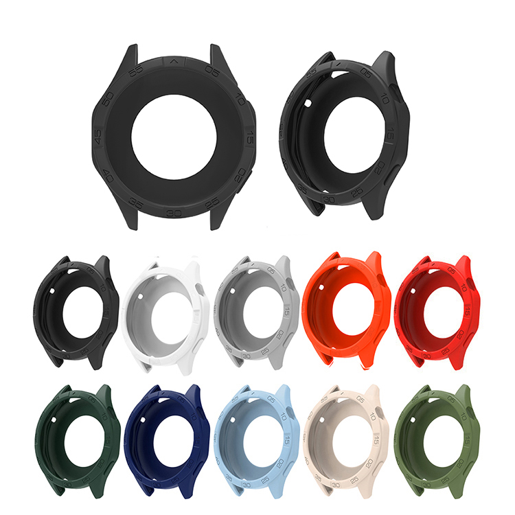 HUAWEI WATCH GT 4 �P�[�X �J�o�[ �V���R�� �ی�J�o�[ �\�t�g�J�o�[�P�[�X �t�@�[�E�F�C�E�H�b�` GT 4 46mm �ϏՌ��P�[�X/�J�o�[ �\�t�g�P�[�X