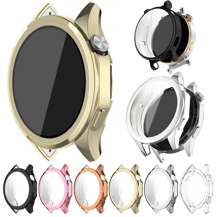 HUAWEI WATCH GT5 �P�[�X GT 5 Pro �J�o�[ ���b�L / �N���A �t���ی� �t�B������� �ی�P�[�X/�J�o�[ TPU �ϏՌ��P�[�X/�J�o�[ �\�t�g�P�[�X