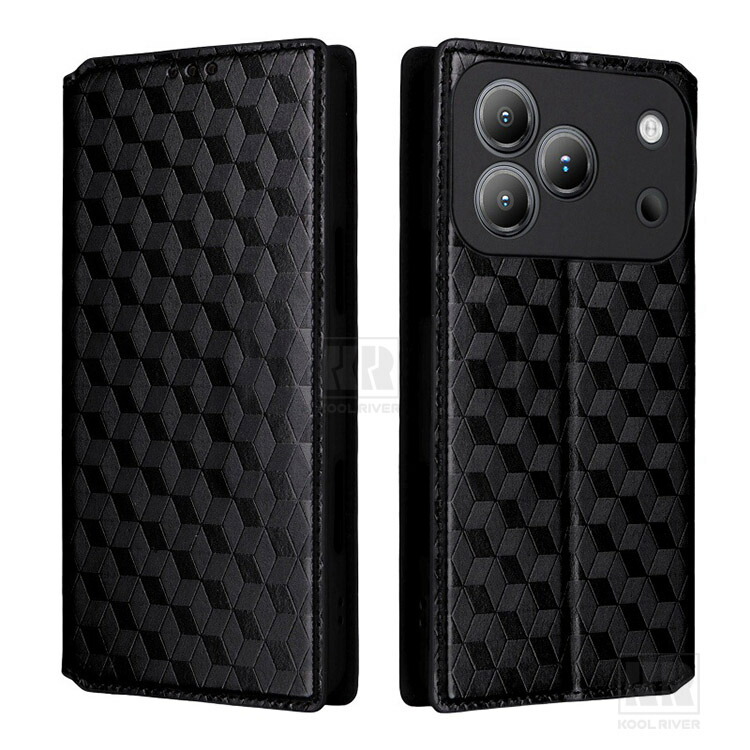 Blackview WAVE 7C対応 ケース 手帳型 カバー PUレザー 幾何学模様