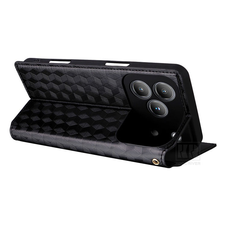 Blackview WAVE 7C対応 ケース 手帳型 カバー PUレザー 幾何学模様