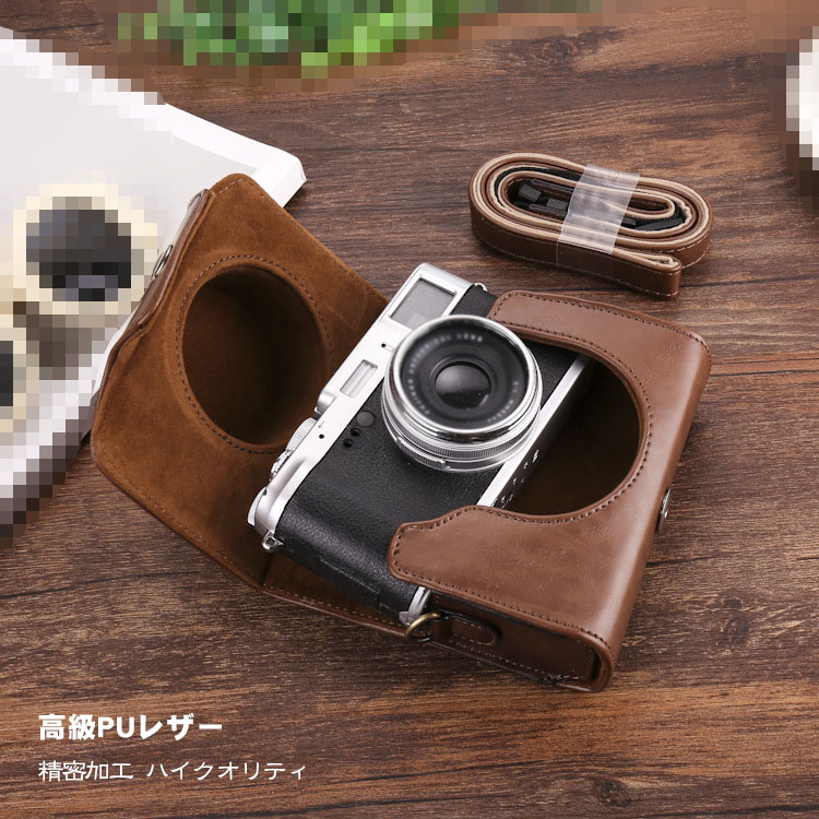 FUJIFILM X100V ケース PUレザー カバー フジフィルム X100V対応