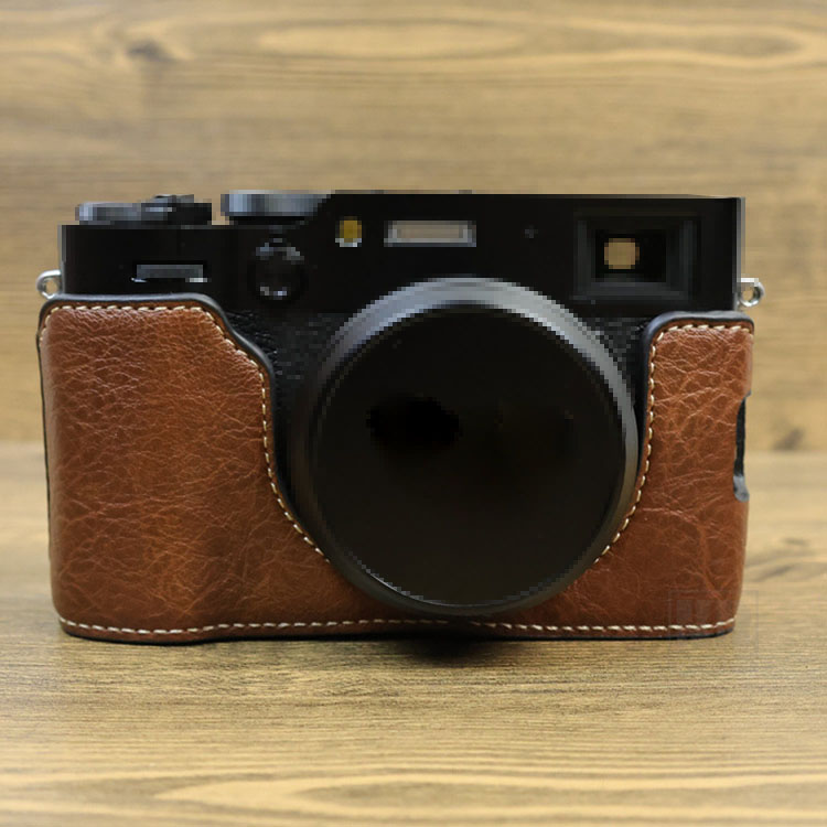FUJIFILM X100VI ケース カメラケース PUレザーハーフケース ハーフ