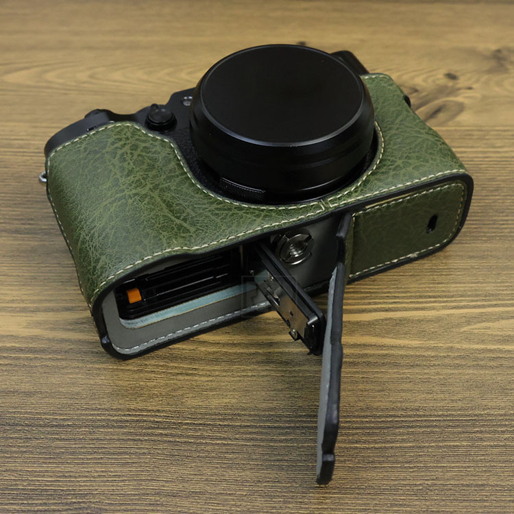 FUJIFILM X100VI ケース カメラケース PUレザーハーフケース ハーフ