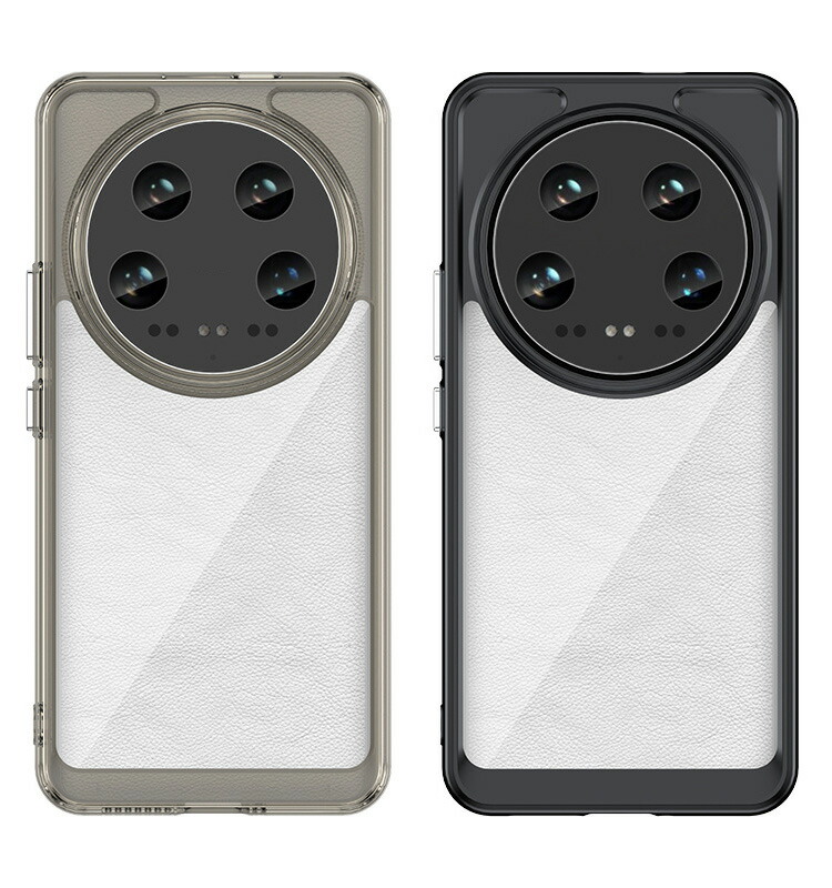 Xiaomi 14 Ultra ケース 耐衝撃カバー クリア 背面透明 TPU 小米