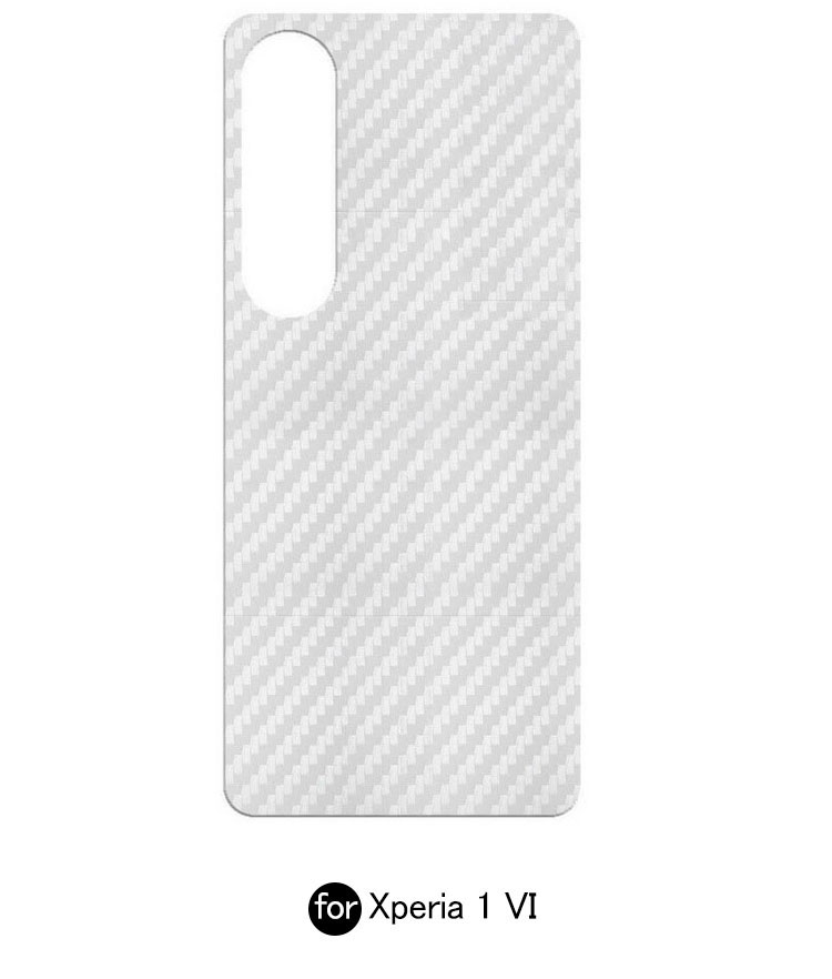 Xperia 1 VI 保護フィルム 10 カーボン調 半透明 バックフィルム 2枚