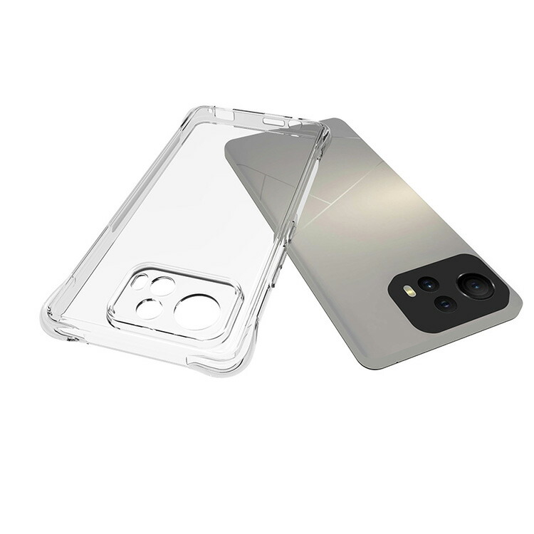 Zenfone 12 Ultra クリアケース 耐衝撃 カバー クリア 透明 TPU 角