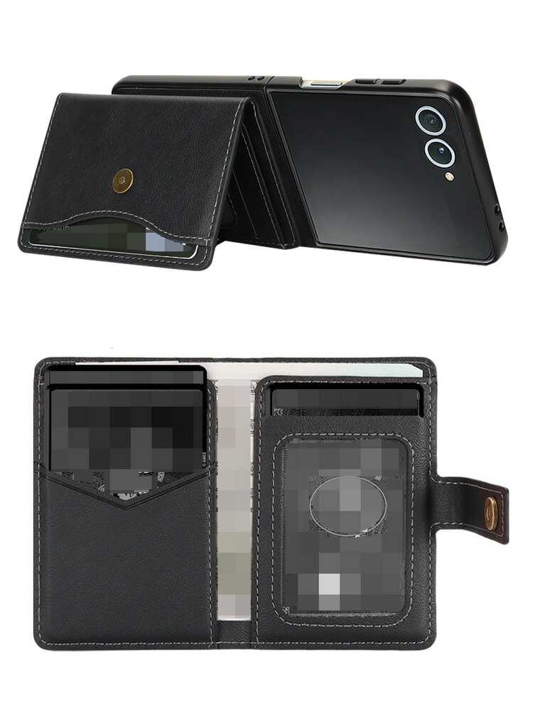 Galaxy Z Flip7 ケース /カバー 折りたたみ型 PUレザー 分離型カード
