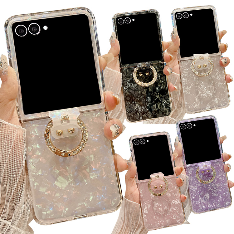 Galaxy Z Flip7 �P�[�X /�J�o�[ �܂肽���݌^  �L�k���͗l ���C���X�g�[�� ��̌^�����O�t�� ���� ������ �V���v�� �n�[�h�P�[�X  ������ Samsung
