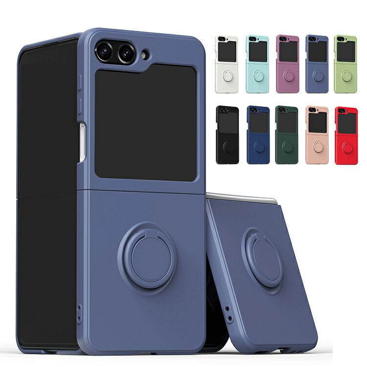 Galaxy Z Flip7 �P�[�X /�J�o�[ �܂肽���݌^  ��̌^�����O�t�� �X�g���b�v�� �X�^���h�@�\ TPU+�v���X�`�b�N �n�[�h�P�[�X �X�g���b�v��