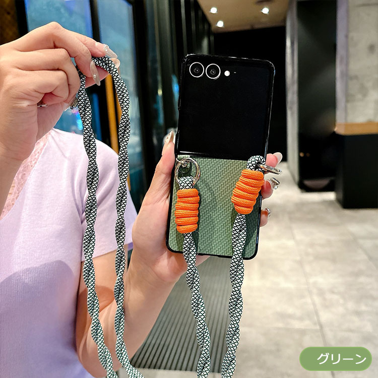 Galaxy Z Flip7 スマホショルダー ケース 耐衝撃 カバー 折りたたみ型