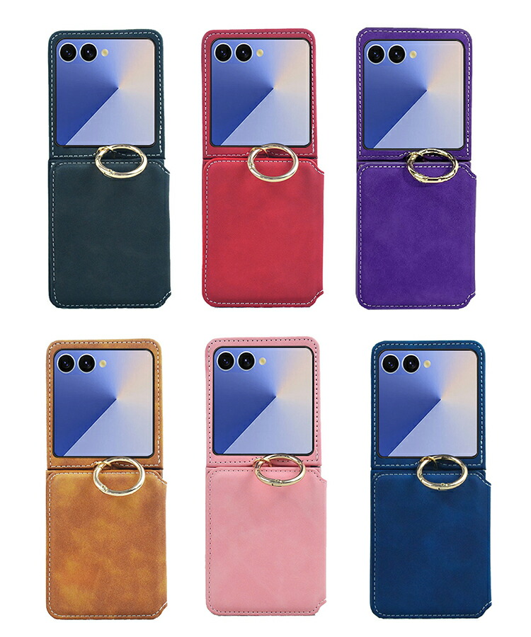 Galaxy Z Flip7 スマホショルダー ケース /カバー 折りたたみ型 PU