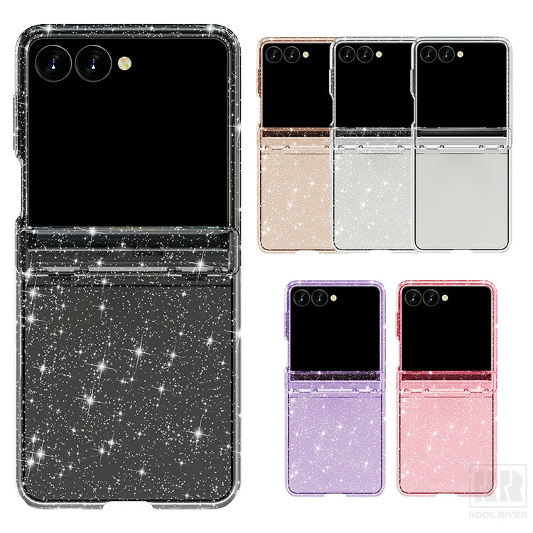 Galaxy Z Flip8 �P�[�X �N���A �J�o�[ �ϏՌ� ���� �܂肽���݌^ TPU+�v���X�`�b�N �O���b�^�[ ����/���킢�� ���� ���炫�� ���ꂢ ������� �V���v��