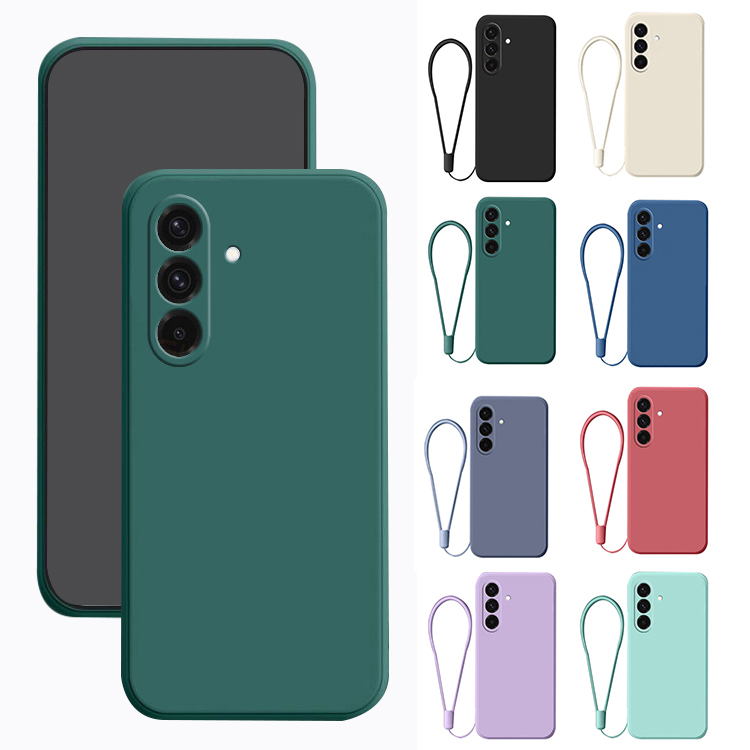 Galaxy A36 5G ケース カバー 耐衝撃 ストラップ付き TPU ソフトケース