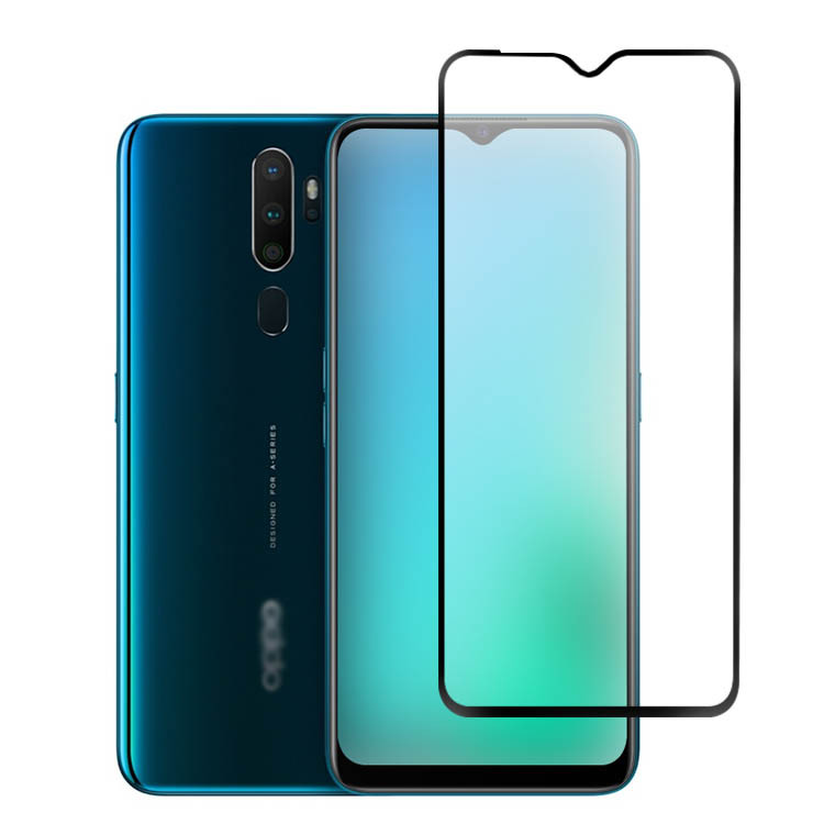 OPPO A5 2020 ガラスフィルム 全面保護ガラスフィルム 硬度9H 高透明