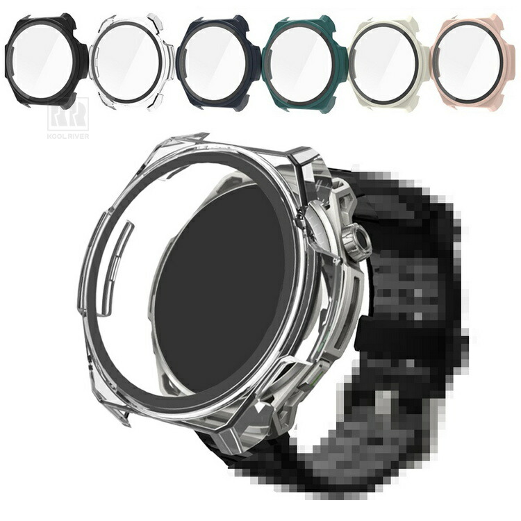 Amazfit Balance 3 �P�[�X �J�o�[ �t���ʋ����K���X �S�ʕی� �t���ی�P�[�X �P�F/�N���A �t�B������� �n�[�h�P�[�X �A�}�Y�t�B�b�g