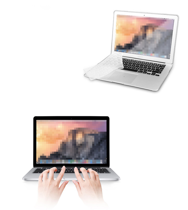 MacBook Air 13.3インチ (2018/2019/2020) TPUキーボードカバー キーボードシート 防塵 マックブックエアーのキーボード｜keitaiichiba｜02