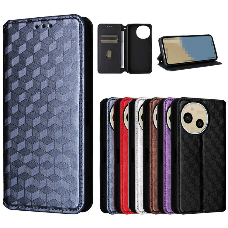 AQUOS sense9 �P�[�X �蒠�^ �J�o�[ PU���U�[ �蒠�^PU���U�[�P�[�X �􉽊w�͗l �X�^���h�@�\ �J�[�h���[ SHARP �V���[�v �A�N�I�X �Z���X9 SHG14 SH-M29