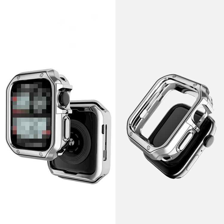 Apple Watch Series 9/8/7 ケース 耐衝撃 カバー TPUメッキ ソフトケース 41mm/45mm かっこいい アップルウォッチ シリーズ9/8/7 カバー｜keitaiichiba｜03