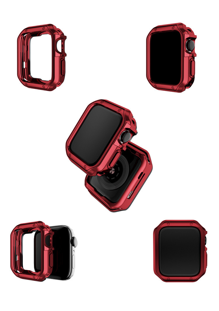 Apple Watch Series 9/8/7 ケース 耐衝撃 カバー TPUメッキ ソフトケース 41mm/45mm かっこいい アップルウォッチ シリーズ9/8/7 カバー｜keitaiichiba｜05