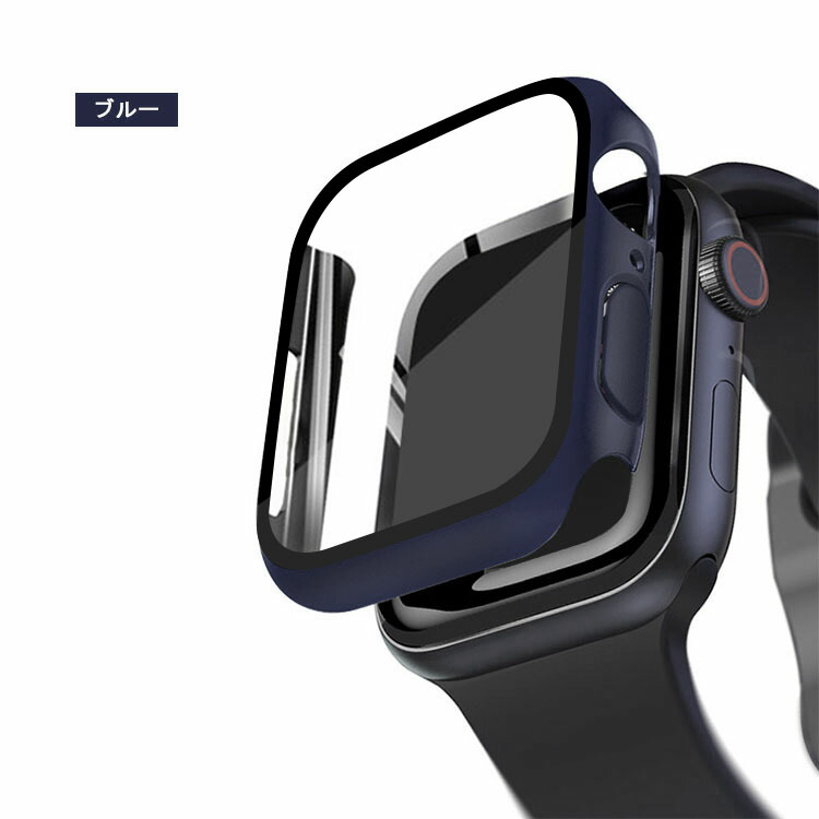 Apple Watch Series 9/8/7 ケース ガラスフィルム ケース カバー 全面保護 液晶保護カバー アップルウォッチ シリーズ9/8/7 41mm/45mm ハードケース｜keitaiichiba｜07