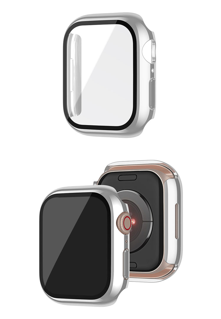 Apple Watch Series 9/8/7 ケース ガラスフィルム ケース カバー 全面保護 液晶保護カバー アップルウォッチ シリーズ9/8/7 41mm/45mm ハードケース｜keitaiichiba｜04