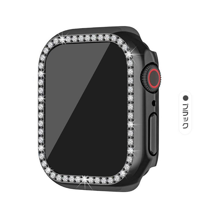 Apple Watch Series 9/8/7 カバー/ケース かわいい ラインストーン きらきら 液晶カバー アップルウォッチ シリーズ9/8/7 41mm/45mm ハードケース｜keitaiichiba｜04