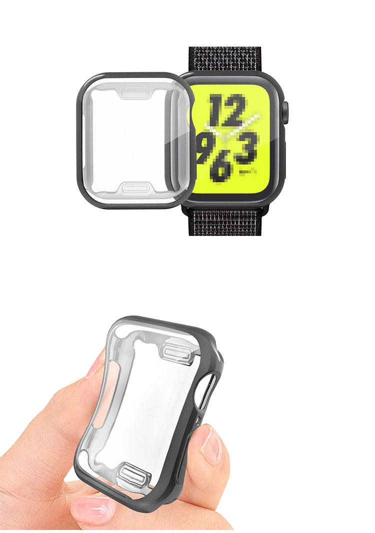 Apple Watch Series 9/8/7 ケース/カバー メッキ 41mm/45mm TPU メタル調 鏡面加工 アップルウォッチ シリーズ9/8/7 ソフトカバー｜keitaiichiba｜05