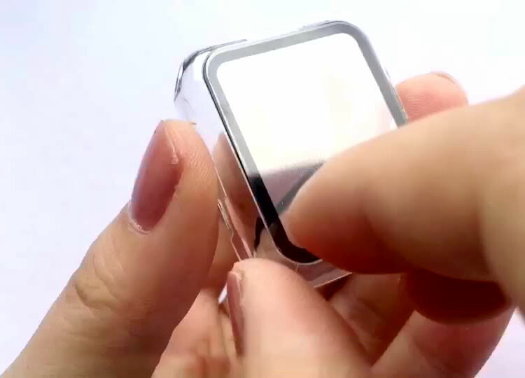 Apple Watch Series 9/8/7 ケース 透明ガラスフィルム ケース カバー 全面保護 液晶カバー アップルウォッチ シリーズ9/8/7 41mm/45mm ハードケース｜keitaiichiba｜04