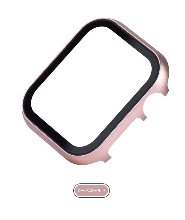 Apple Watch Series 9/8/7 ケース/カバー 強化ガラス（ガラスフィルム）付き アルミカバー メタルケース 41mm/45mm 全面保護 液晶カバー アップルウォッチ｜keitaiichiba｜08