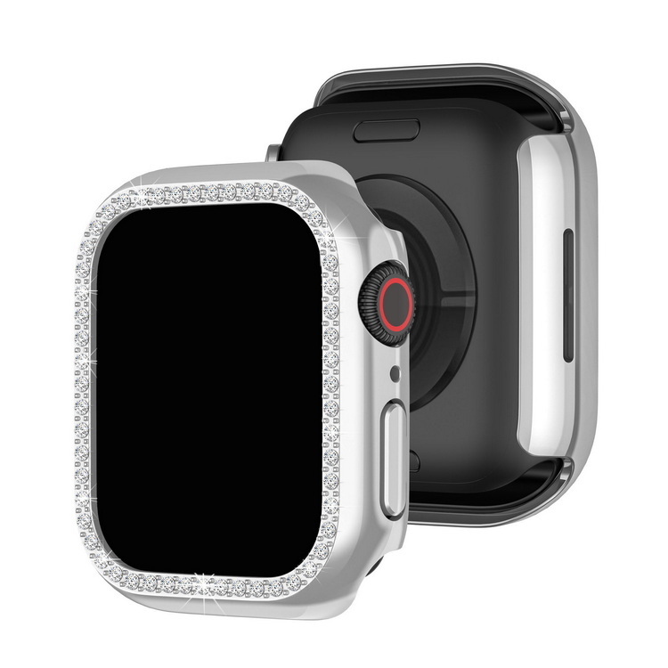Apple Watch Series 9/8/7 ケース/カバー かわいい ラインストーン きらきら メッキ プラスチック ケース 41mm/45mm アップルウォッチ シリーズ9/8/7｜keitaiichiba｜05