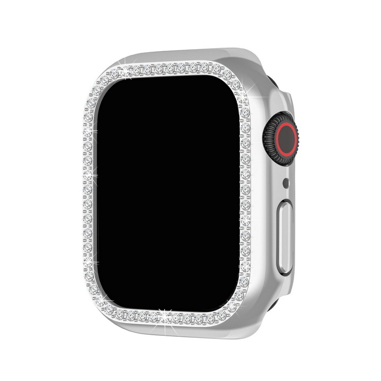 Apple Watch Series 9/8/7 ケース/カバー かわいい ラインストーン きらきら メッキ プラスチック ケース 41mm/45mm アップルウォッチ シリーズ9/8/7｜keitaiichiba｜06