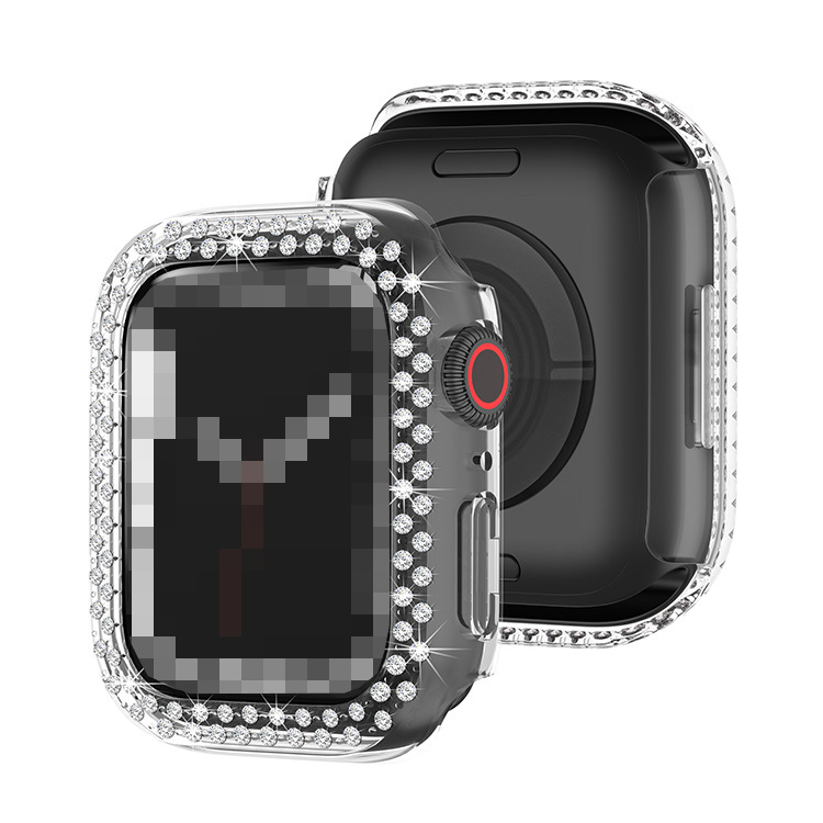 Apple Watch Series 9/8/7 ケース/カバー かわいい ラインストーン きらきら メッキ プラスチック ケース 41mm/45mm アップルウォッチ シリーズ9/8/7｜keitaiichiba｜03