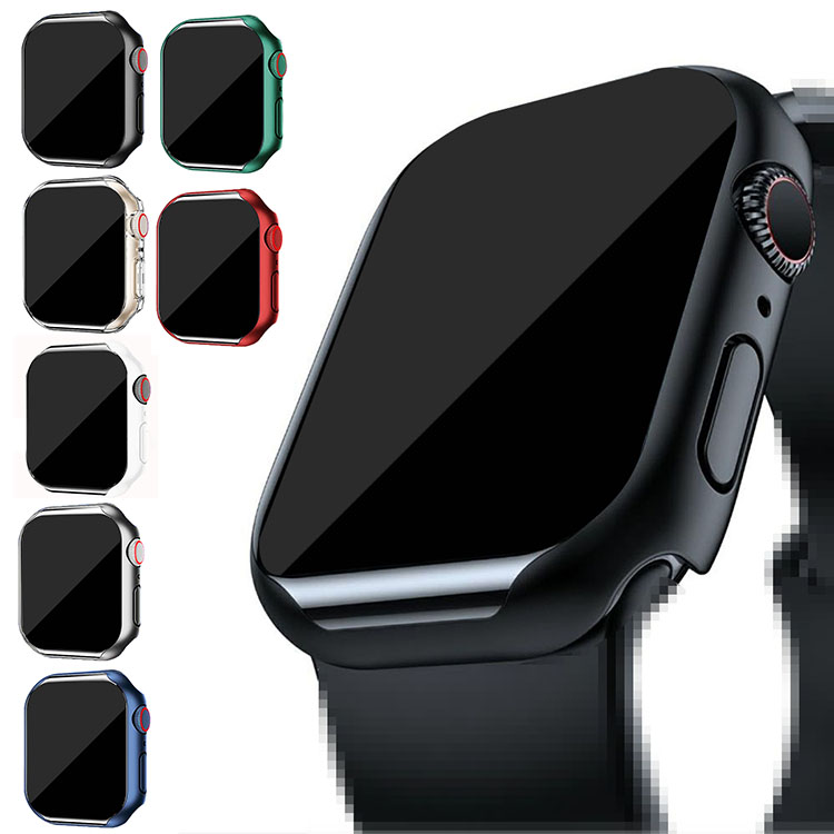 Apple Watch Series 9/8/7/Ultra 2/1 �P�[�X �K���X�t�B���� �P�[�X �J�o�[ �t���ی�J�o�[ �A�b�v���E�H�b�` �V���[�Y9/8/7/�E���g��2/1 41mm/45mm/49mm